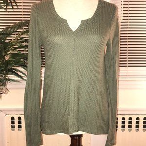 Arizona khaki long sleeve shirt size M